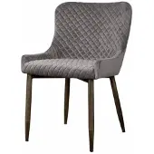 Tower Living Oledo Stoel - fabric Bluvel 14 grey