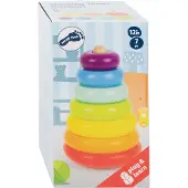 Small Foot - Houten Stapeltoren Regenboog, 7dlg.