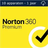 Norton 360 Premium | 10 Installaties | Jaarlicentie | Inclusief 75 GB Cloud Opslag