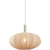 QAZQA Japandi hanglamp beige met stoffen kap - Bida