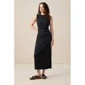 Sissy-Boy Zwarte Rib Jersey Jurk | Maat: M