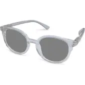 Vista Bonita NOVA – Zonneleesbril UV400 – Sterkte +2.50 – Kleur Transparant – Unisex model – Licht en hip – Ronde pasvorm – Flexveren - Inclusief etui en doekje