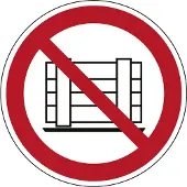 Allesveilig.nl Neerzetten of opslaan verboden pictogram