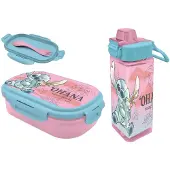 Lilo & Stitch Lunchset - Lunchbox - Drinkfles - Met Bestek - Lunchbox Kinderen