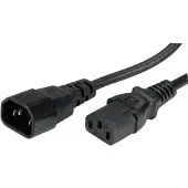 Bachmann Stroomkabel C13-C14, zwart, 0,5 m