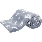 Trixie hondendeken kenny fleece bot/pootjes blauw 100x75 cm