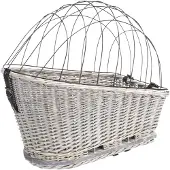 Trixie - Fietsmand - Bagagedrager - Met Rooster - Grijs - 55X35X49 cm