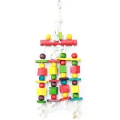 Happy pet speelgoed block n beads papegaai 45x16 cm