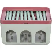 Trixie cat activity rod box wit/bordeaux - 20x16x12 cm - Speelgoed kat