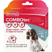 Beaphar Combotec Anti Vlooien en Teken Druppels Hond 10-20 kg 2 pipetten