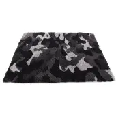 Martin Vetbed camouflage grijs gerecycled - 100x75x2 cm