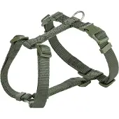 Trixie hondentuig premium h-tuig olijfgroen 42-60x1,5 cm