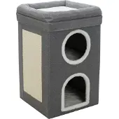 Trixie krabpaal cat tower saul grijs - 39x39x64 cm