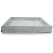 Bia bed rib hoes hondenmand grijs 120x100x15cm
