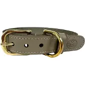 SAZZZ halsband hond braveheart classic leer taupe 37-45x3 cm