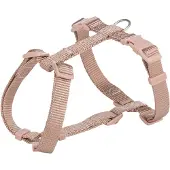 Trixie hondentuig premium h-tuig blush roze 60-87x2,5 cm