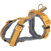 Trixie hondentuig premium trekking curry geel/grafiet grijs 53-64x2 cm