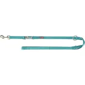 Trixie hondenriem premium verstelbaar aqua blauw 200x2,5 cm