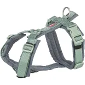Trixie hondentuig premium trekking salie groen/grafiet grijs 44-53x2 cm