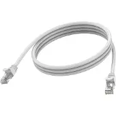 Vision RJ45 (mannelijk) naar RJ45 (mannelijk) - Afgeschermde Twisted-Pair kabel (STP) - CAT 6a - 10 Gbps - 24 AWG - met bescherming tegen kabelbreuk - 2 meter - wit