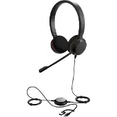 Jabra Evolve 20 headset, stereo, bedraad USB-C/A-aansluiting, geoptimaliseerd voor unified communication