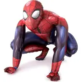 Amscan folieballon Airwalker Spider-Man junior 91 x 91 cm rood