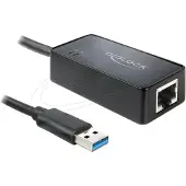 DeLOCK USB 2.0 Adapter [1x USB-A-stekker - 1x Gigabit-LAN (1/2.5/5 Gbit/s)] 62121 50 cm