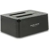 DeLOCK USB 5 Gbps Dual Docking Station for 2 x SATA HDD / SSD with Clone Function