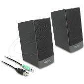 DeLOCK Stereo 2.0 PC Speaker with 3.5 mm stereo jack male and USB powered