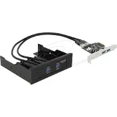 DeLOCK frontpaneel met 2x USB 3.0 + PCI Express kaart met 2x USB 3.0 - USB-adapter - PCIe - USB, USB 2.0, USB 3.0 - 4 aansluitingen