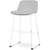 Nolon Barstoel Nino-Mats | chenille grijs 45x100x48 cm barkrukken | NADUVI
