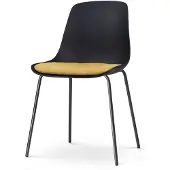Nolon Eetkamerstoel Nora-Liv | kunststof zwart 44.5x84x51.5 cm eetkamerstoelen | NADUVI