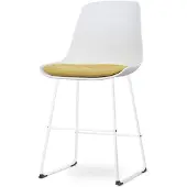 Nolon Barstoel Nino-Liv | kunststof wit 44.5x100.5x51.5 cm barkrukken | NADUVI