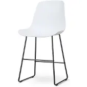 Nolon Barstoel Nino-Pip | kunststof wit 44.5x100.5x51.5 cm barkrukken | NADUVI