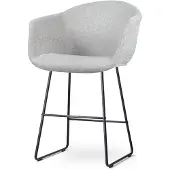 Nolon Barstoel Nino-Otis | chenille grijs 59.5x99.5x56 cm barkrukken | NADUVI