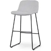 Nolon Barstoel Nino-Mats | chenille grijs 45x100x48 cm barkrukken | NADUVI