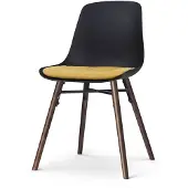 Nolon Eetkamerstoel Nena-Liv | kunststof zwart 44.5x84x51.5 cm eetkamerstoelen | NADUVI