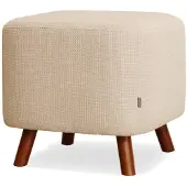 Nolon Julia poef | chenille beige 44x39x44 cm hockers | NADUVI