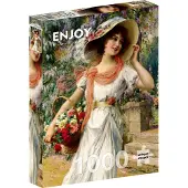 Enjoy Puzzle Emile Vernon - Der Blumengarten Puzzel (1000 stukjes)