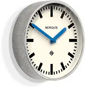 Newgate Luggage - wandklok - Verzinkte uitvoering met blauwe wijzers