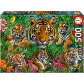 Educa - puzzel - 500 stuks - Tijger Jungle