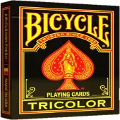 Bicycle - Pokerkaarten - 88 x 63 mm - Tricolor