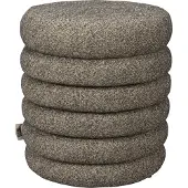 Dutchbone Poef Fern Stool Black