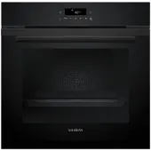 Siemens HB272ABB3 - iQ300 - Inbouwoven - 60 x 60 cm - Zwart - Energielabel A - Air Fry-functie met bakplaat: gezondere manier om te snacken - Eenvoudig te reinigen met pyrolytische zelfreiniging