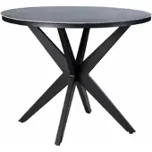 Yoi Tuintafel Calma High Dining Rond Zwart Slate 120 cm