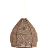 Light & Living hanglamp Ø50x50 cm makassar zijde chocolade