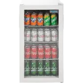 Polar Blikjeskoelkast glazen deur wit 88 liter | 82.5x43x48cm