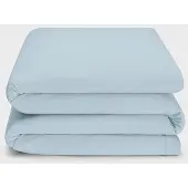 Yumeko Kinderdekbedovertrek Jersey Katoen 100x135 Blauw - Eco, Bio & Fairtrade