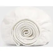 Yumeko Hoeslaken Gewassen Percal Katoen 90x210 Wit - Eco, Bio & Fairtrade