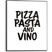 Reinders! Artprint met lijst Pizza, Pasta and Vino